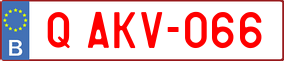 Trailer License Plate